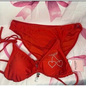Juicy Couture Cherry Bikini Swimsuit, Small